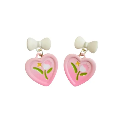 Tong Tong Rabbit Alloy Resin Stud Earrings Women's