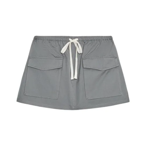 ZARA Medium Gray Women's Casual Shorts ZARA Средне-серые женские повседневные шорты