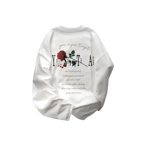 LH HOMME Топ Длинный рукав Т-рубашка Унисекс