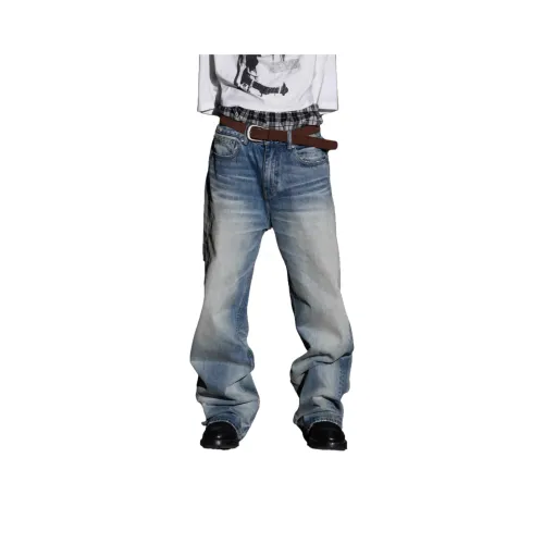 Chisportate Синий Унисекс Джинсы