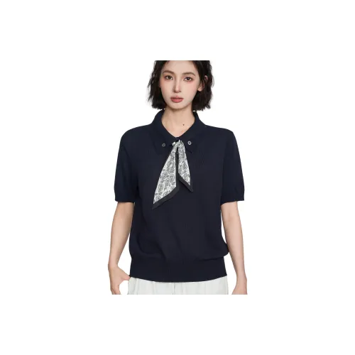 Princess Berdele T-рубашка облегающий крой укороченный с короткими рукавами трикотажная ткань топ женский