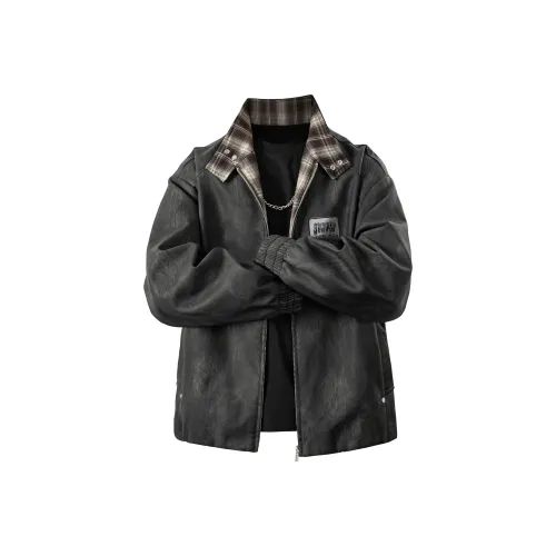 JINPX OFFICIAL Кожа Куртка Унисекс