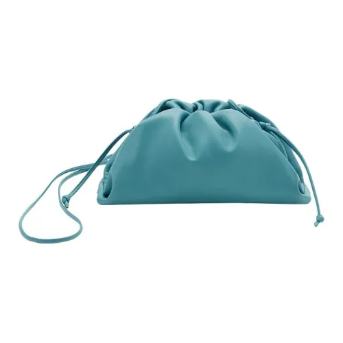 Bottega Veneta POUCH Облачная сумка Коровья кожа Облачная сумка Клатч Сумка на плечо Мини Женские Масло Картины Синий