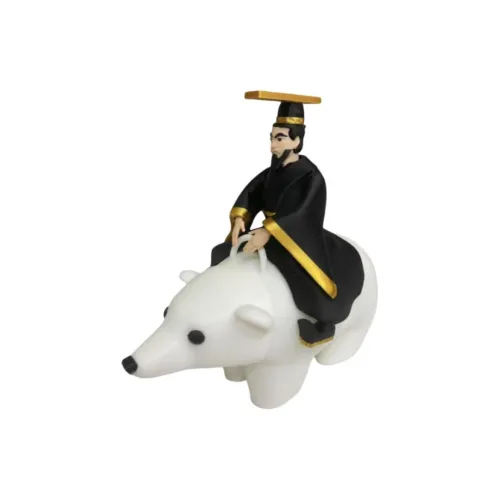 JIHUIMAO Qin SHI Huang Rides Белый медведь Шуточный игрушечный медведь