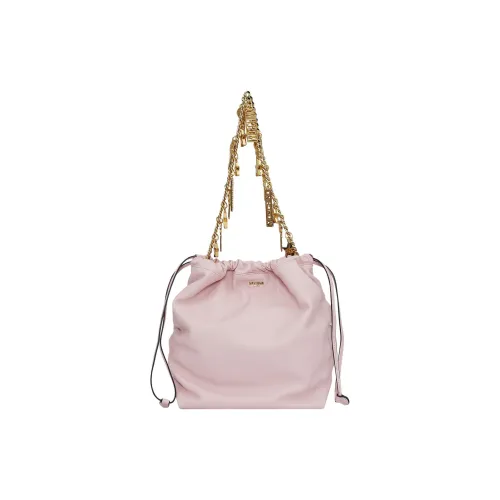 MOSCHINO Sheepskin Bucket Bag Shoulder Bag Medium Women's Pink