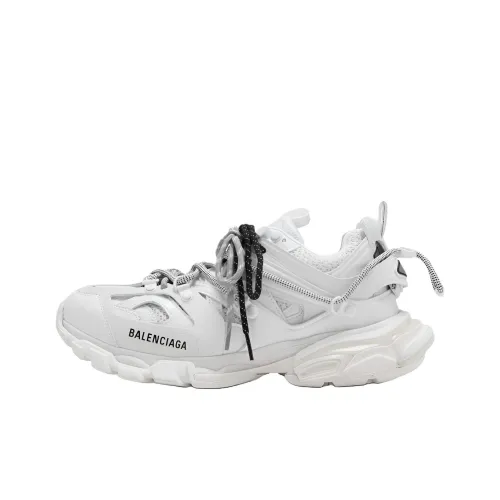 Balenciaga Track Trail Laces Low Top Толстая подошва Кроссовки Мужские Белые