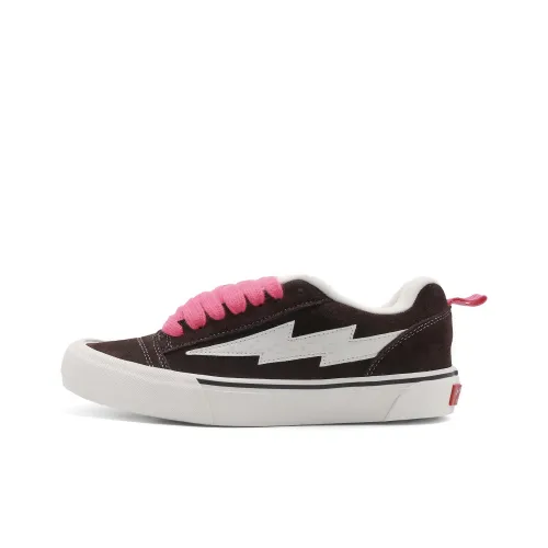 ABCDONGA Покрытие Устойчивое к истиранию Низкий Топ Скейтборд Кроссовки Унисекс Коричневый Красный