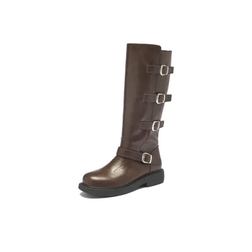 15 MINS Женские высокие сапоги с каблуком 3,5 см