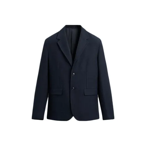 ZARA Морской синий Мужские Деловые костюмы