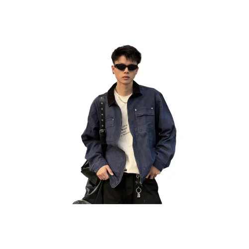 NOOING Куртки и Пальто Унисекс Темно-синий