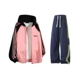 Розовый и черный, темно-синий, синий и желтый, полоски