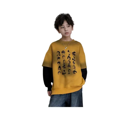 MUMUWU HOUSE Желтый Kids Свитшоты