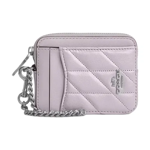 COACH Кожа Картхолдер Мини Женский Розовый