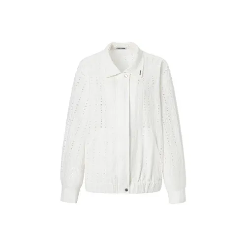 LEDIM WANG Тренчкот Женский Белый