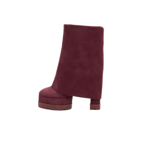 Casadei Nancy Колено Высокие сапоги 12 см Женские Бордовый