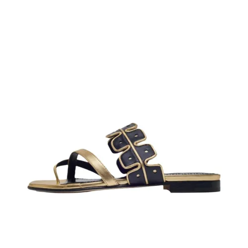 MANOLO BLAHNIK Слипоны Женские Золотые