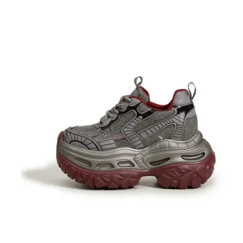 Milan Love Song Амортизация Устойчивый к воздействию и Устойчивый к истиранию Низкий Топ Толстая подошва Кроссовки Женские