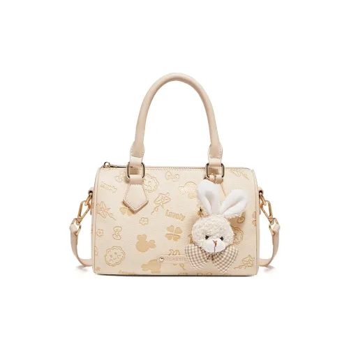 FOXER Сумка из синтетической кожи женская бежево-желтая