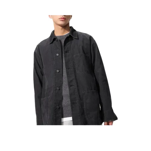 UNIQLO Темно-серый унисекс куртки