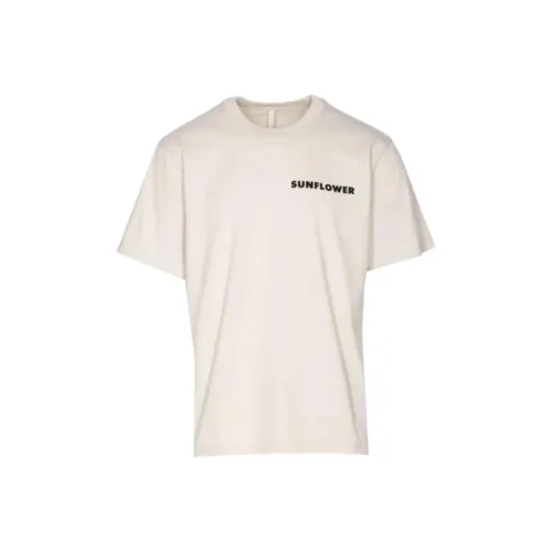 Sunflower Gray Men's T-Shirts Подсолнух Серый Мужские Футболки