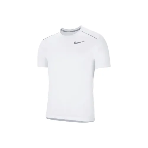 Nike Бег Т-Рубашка Мужская Белая
