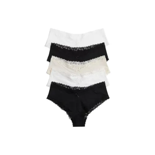 H M 5 пачек черный + белый + кремовый + черный + белый женские трусики-бикини