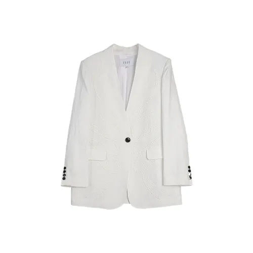ELLE Белый Женские Деловые Костюмы