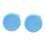 Утолщенные мягкие салфетки для очищения лица, синие: 2 шт