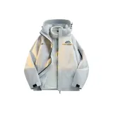 Серебряный, снежный серый [однослойное пальто]