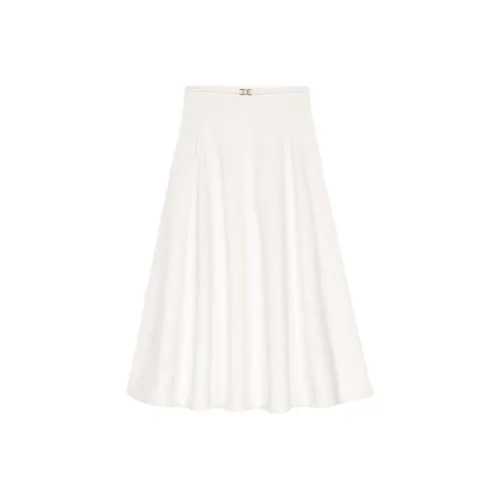 Maje Белый Женские Повседневные Длинные Юбки