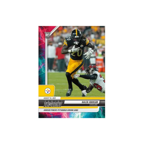 Панини 2025 Футбол Регби NFL Инстант Калеб Джонсон Lightning Спортивные Карты 1 Упаковка