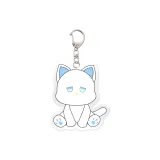 Эмо Кошка Сяо Мо Украшение - Белый и Синий