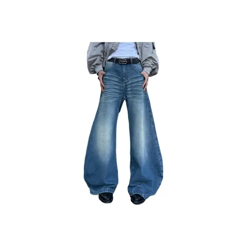 JICHUAN YEP Синий Унисекс Джинсы