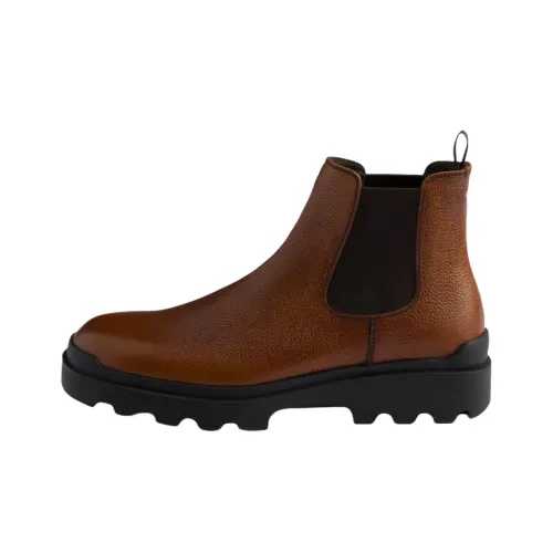 PRADA Ankle Длина (размер в длину) Челси 3,6 см Мужской Коричневый