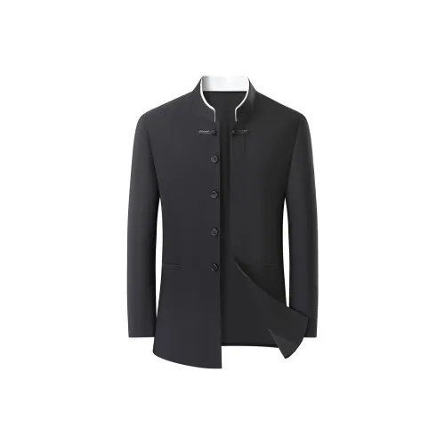 BAISHENGHU Черный Мужской Деловой Костюм