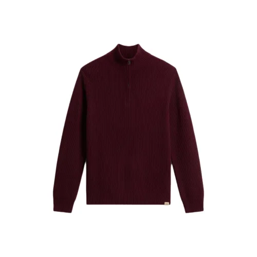 WOOLRICH Мужские свитеры бордового цвета