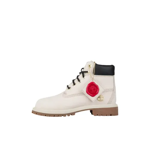 Timberland 6 Inch High Топ Детские ботинки Кремово-белый Детский