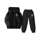 Черный/L Розовый текст Звезды K-Черный/L Розовый текст Звезды K