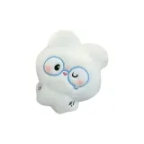 Синий стеклянный брелок в виде кролика