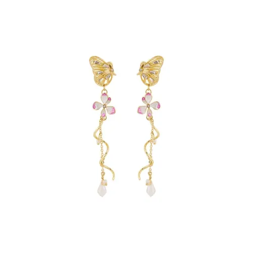 Tong Tong Rabbit Alloy Resin Stud Earrings Women's