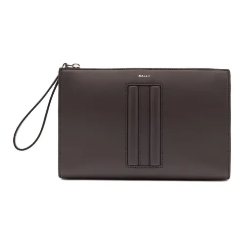 BALLY MYTHOS Переработанный Коровья Кожа Клатч Мужской Темно-Коричневый