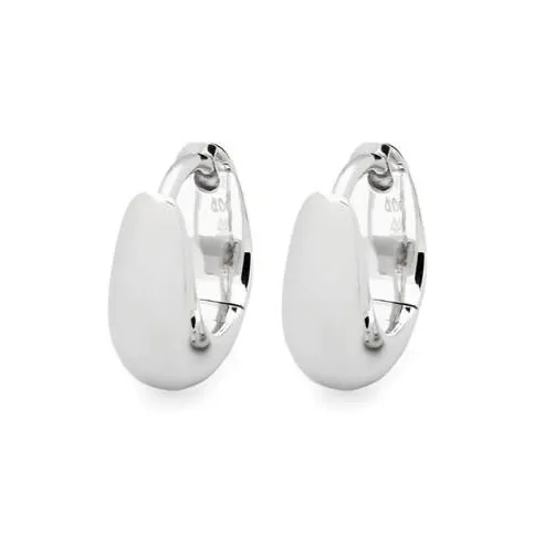 TOM WOOD Белый Серьги из серебра с родиевым покрытием Women's Silver