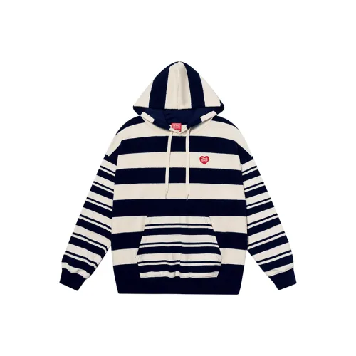 Checkitout Long Feather Dark Blue Ecru Unisex Свитшоты