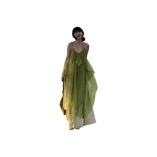 Mu Xiao Xin Зеленый Женские Слиплатья