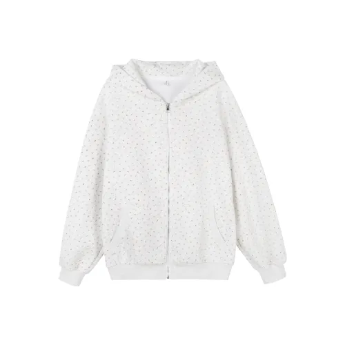 XIAOLIZI Белый Серый Унисекс Свитшоты