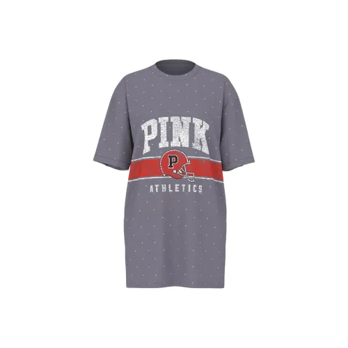 Victoria's Secret Розовое Короткое Платье с Длинными Рукавами Женское