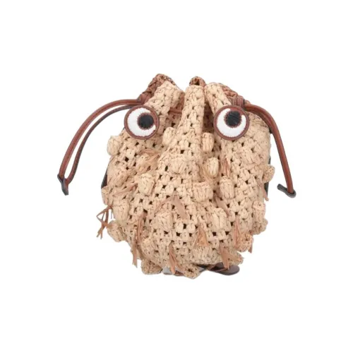 Anya Hindmarch Рафия Сумка через плечо Сумка на плечо Женская Коричневая