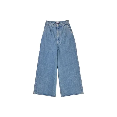 Sunnei Blue Women's Jeans Сунни Синий Женские Джинсы