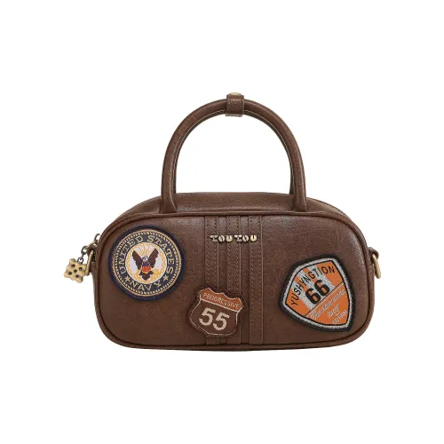 TOUTOU Синтетическая кожа Сумка Стандартная Женская Шоколадный коричневый