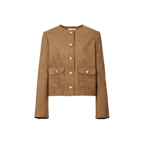 Hopeshow Кофе 037 Женское короткое пальто